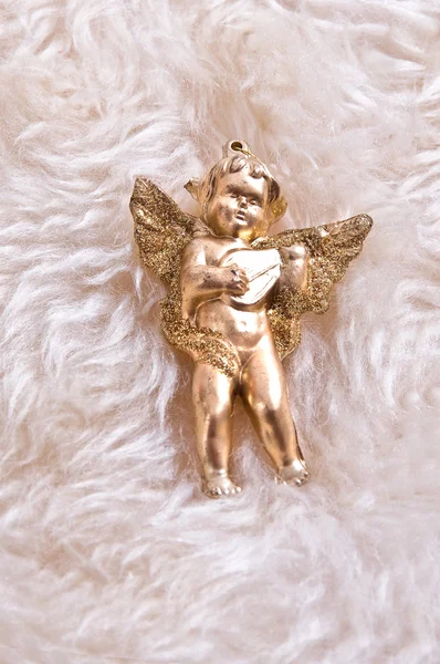 Christmas Toys , angels & Gold Rib — Stock Photo, Image