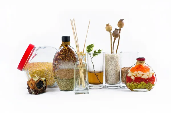 stock image Kitchen still life on a white background