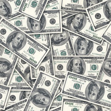 Dollars seamless background. clipart