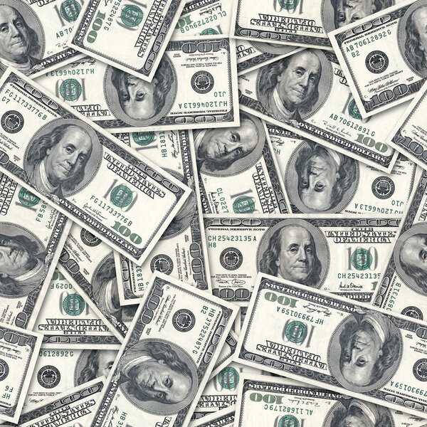 Dollars seamless background. — Stock Photo, Image