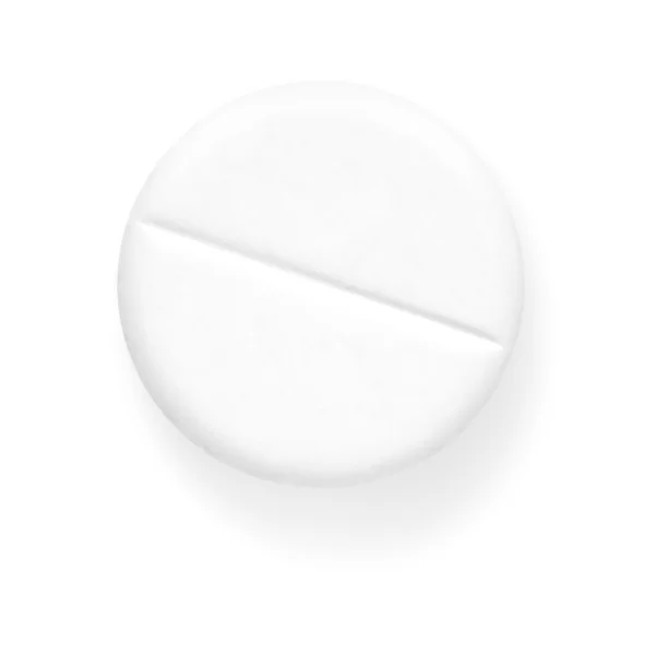 Fehér tabletta — Stock Fotó