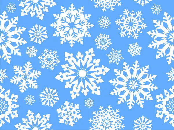 Νιφάδα χιονιού χωρίς ραφή μοτίβο. — Διανυσματικό Αρχείο
