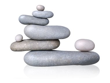 Balanced stones. clipart