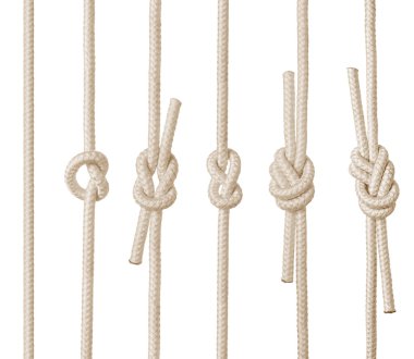 Rope knots. clipart