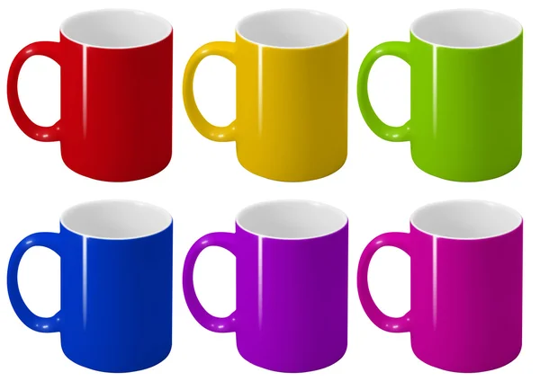 Varicoloured cups. — Stock Photo, Image