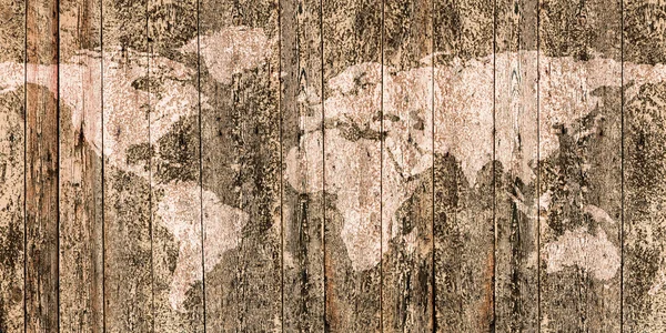 Kaart van de wereld. — Stockfoto