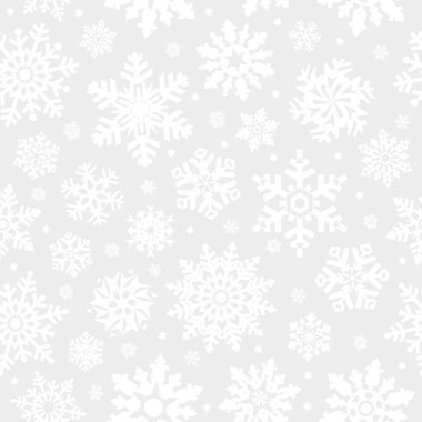 Snowflakes seamless background. clipart