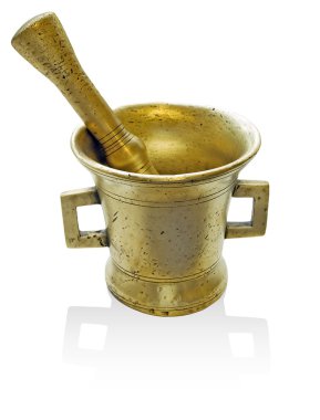 Mortar and pestle. clipart
