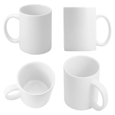 White cups. clipart
