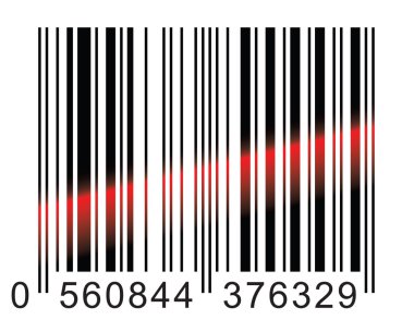 Barcode scaning. clipart