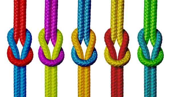 Pestrobarevné lana. — Stock fotografie