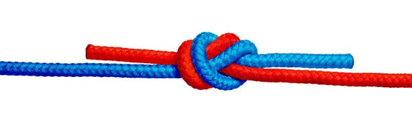 Nodo di corda . — Foto Stock