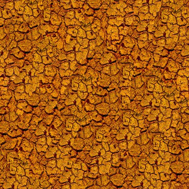 Orange cracked paint seamless pattern. clipart