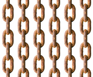 Rusted chain seamless backdrop. clipart