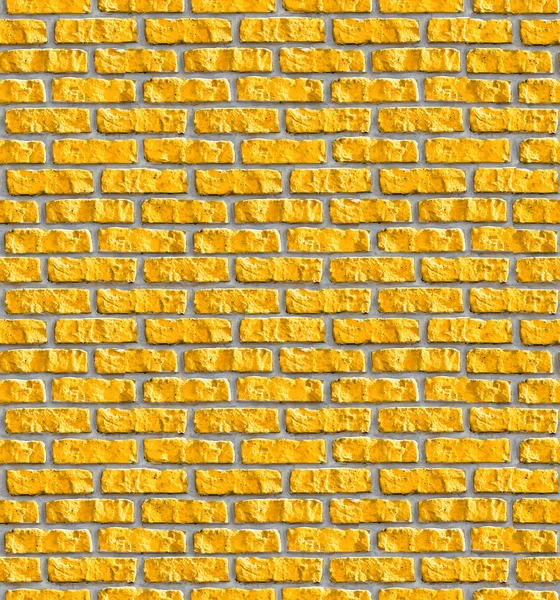 Nahtloses Muster aus gelbem Mauerwerk. — Stockfoto