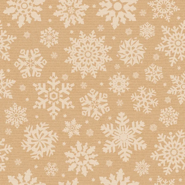 Nahtloses Muster mit Schneeflocke. — Stockfoto