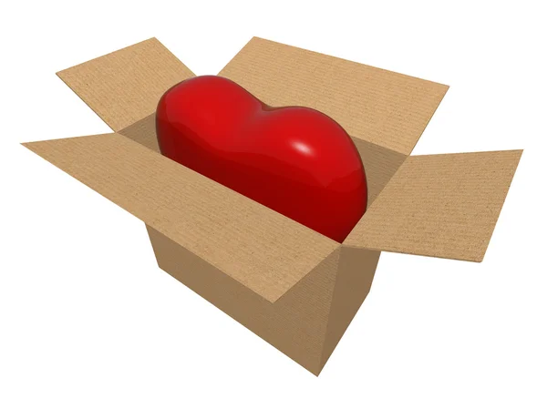 My heart - gift for you! — Stock Photo, Image