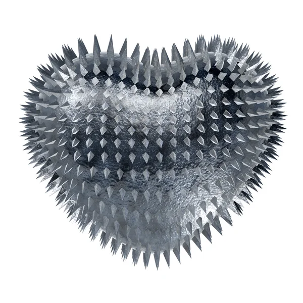 Metal heart. — Stock Photo, Image