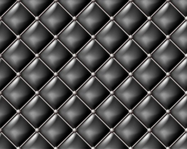 Modèle sans couture vecteur en cuir noir . — Image vectorielle