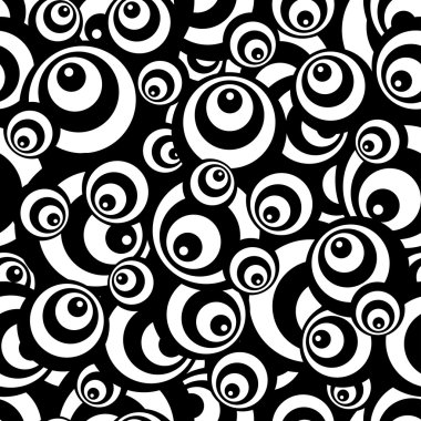 Circles seamless pattern. clipart