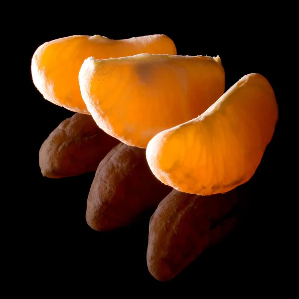 Segmento da tangerina . — Fotografia de Stock