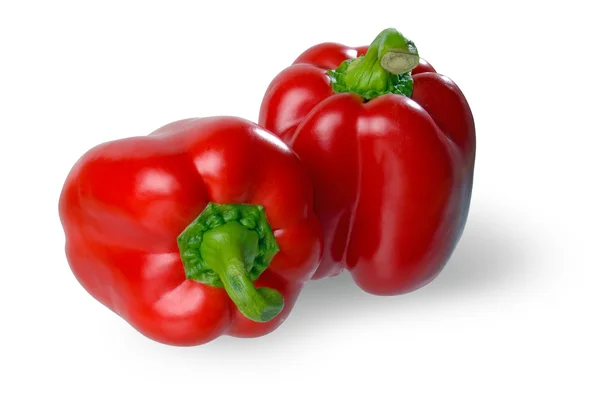 Two red peppers. — Stock Photo, Image