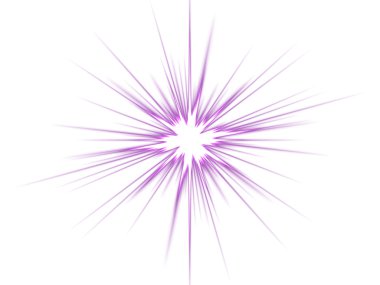 Violet star on a white background. clipart