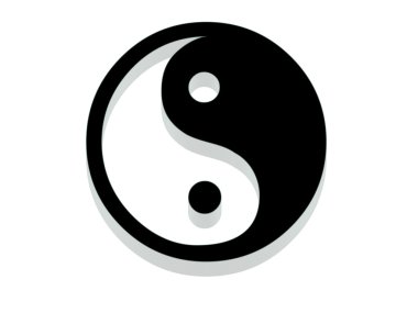 yin yang simgesi.