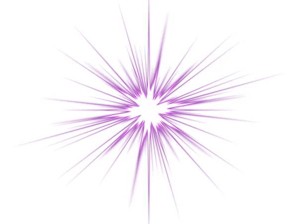 Estrela violeta sobre um fundo branco . — Fotografia de Stock