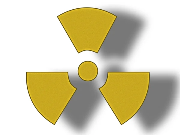 Gevaar radioactieve sign. — Stockfoto