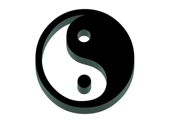 Yin Yang Icon. — Stock Photo, Image
