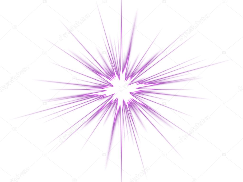 Violet star on a white background.