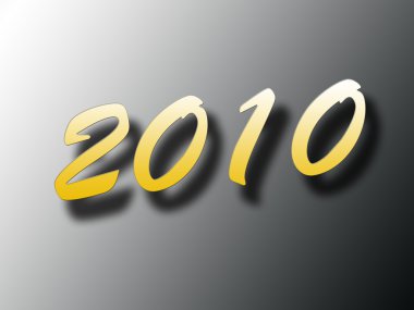 Yeni yıl 2009 altın.