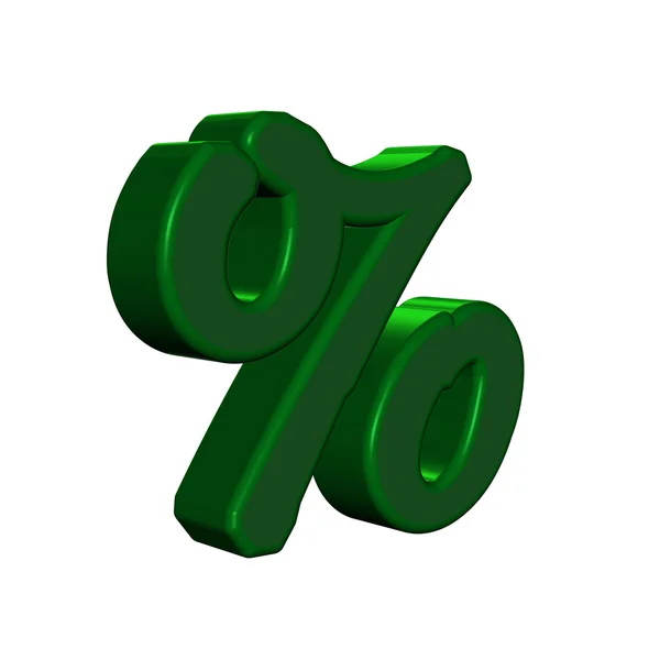 Un'immagine del segno percentuale . — Foto Stock