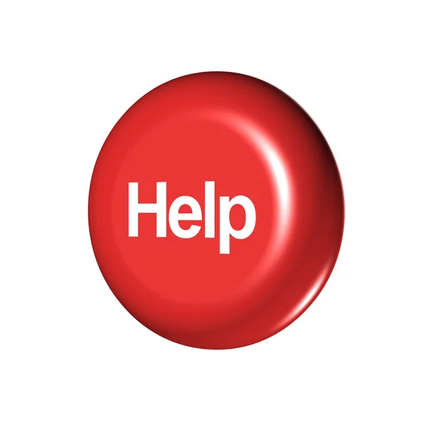 El botón de ayuda . — Foto de Stock