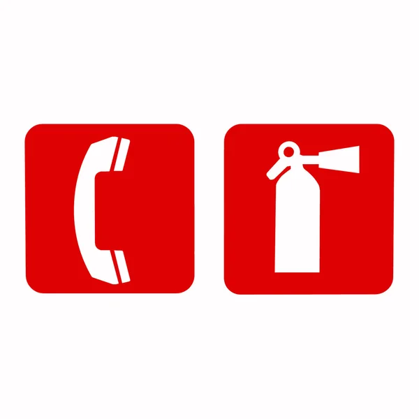 Fire extinguisher sign. — Stock Photo, Image