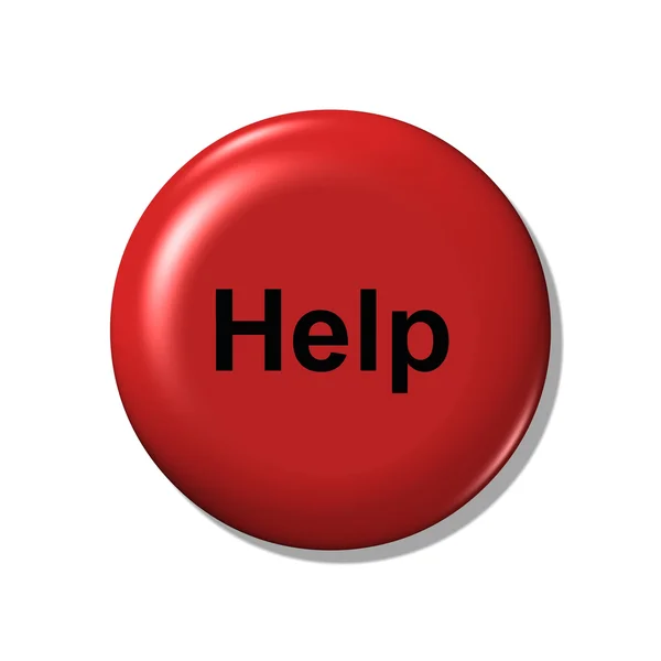 The button help. — Stock Photo, Image