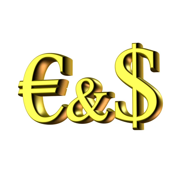 Евро и Долла . — стоковое фото