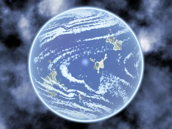 Голубая планета в космосе . — стоковое фото