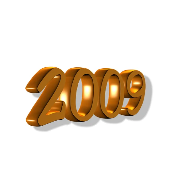 Gold "2009". — Stock Photo, Image
