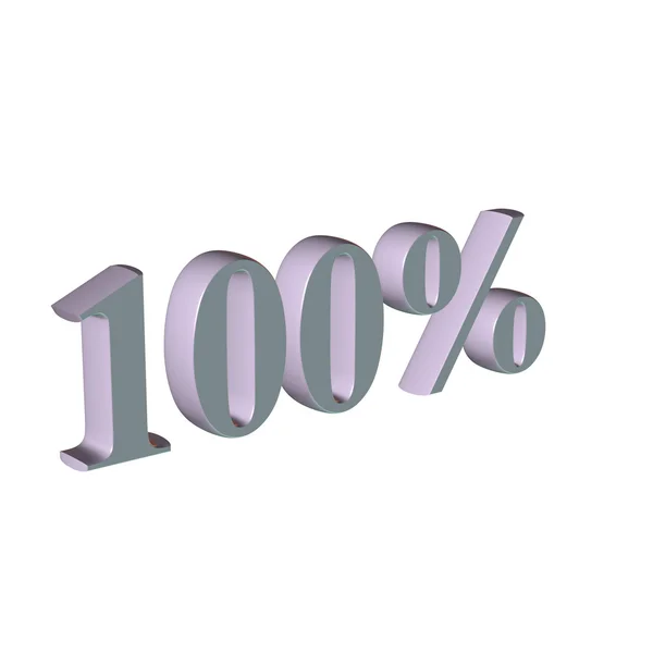 100 procent — Zdjęcie stockowe