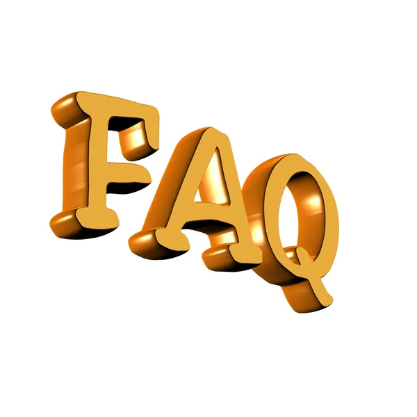 F.A.Q — Fotografia de Stock