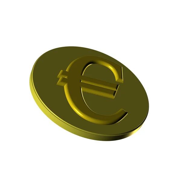 Één euromunt. — Stockfoto