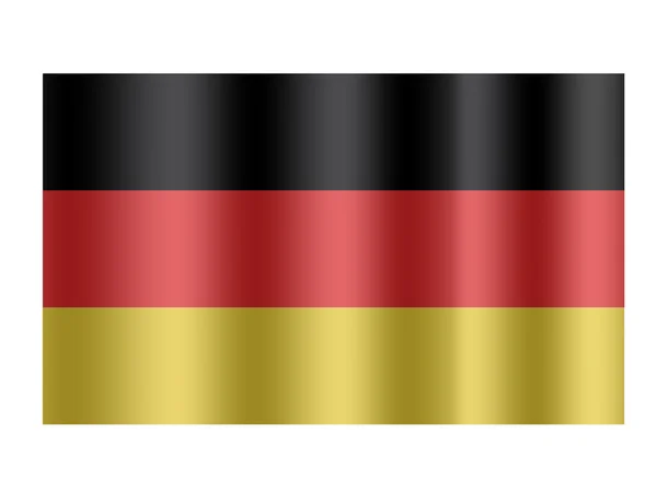Německá vlajka. — Stock fotografie