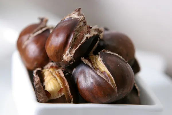 Roasted chestnuts Stock Photo