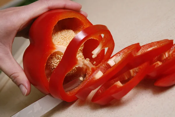 Kırmızı tatlı peper — Stok fotoğraf