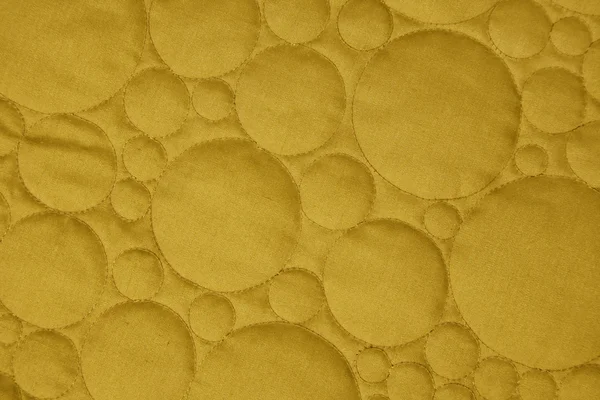 Tissu motif cercle jaune moutarde — Photo