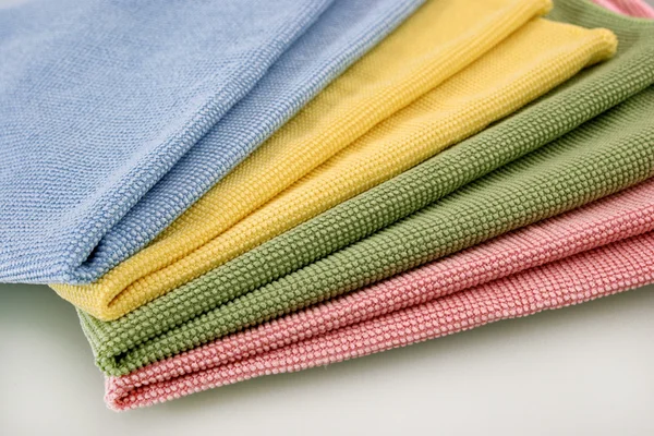Sada čtyř barevných plástev ručníků — Stock fotografie