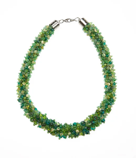 Perline di vetro verde — Foto Stock