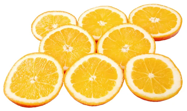 Sulu olgun portakal dilimleri — Stok fotoğraf